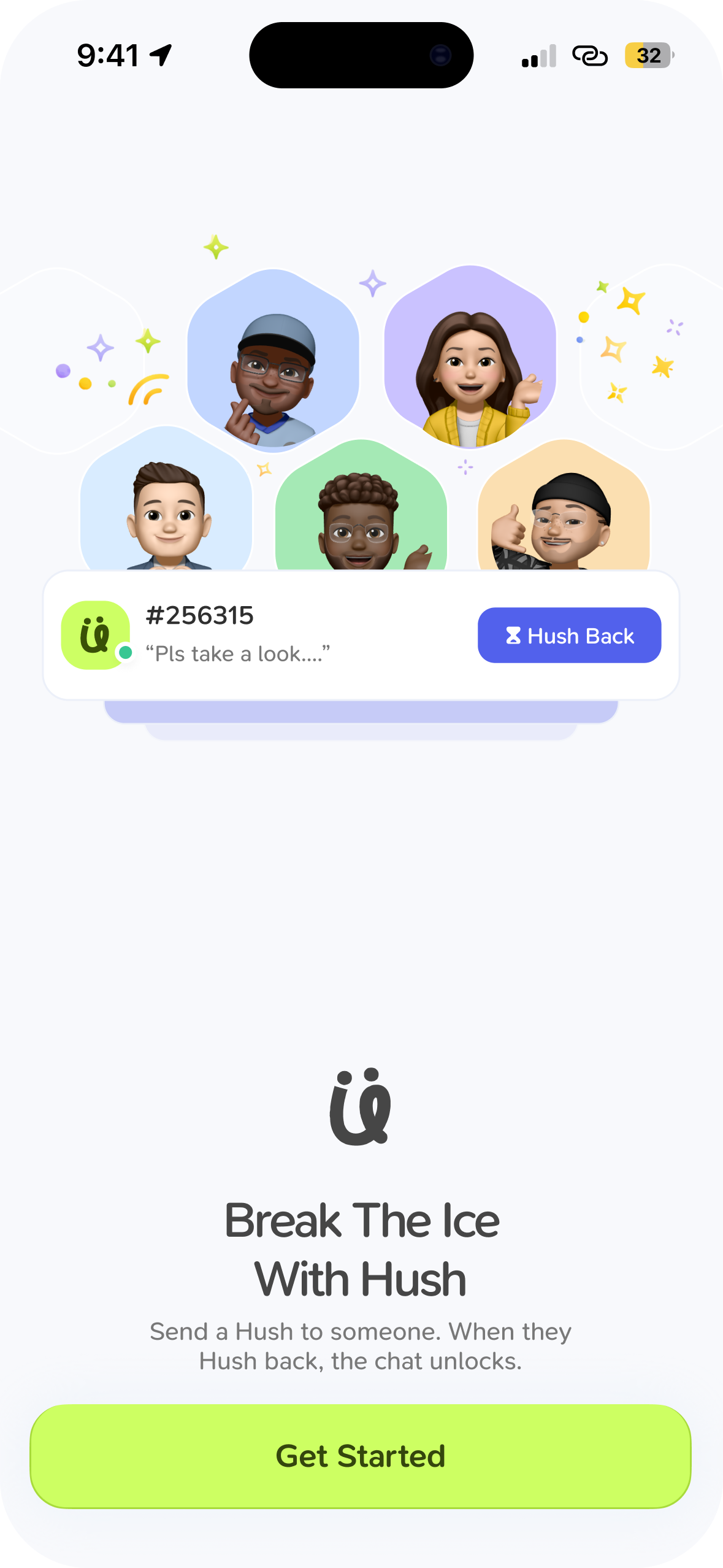 Hush, onboarding